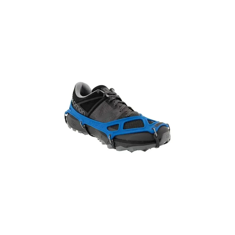 Kahtoola EXOspikes Traction Cleats Ice Snow Shoe Grips Blue Gray Size M Men 8-10